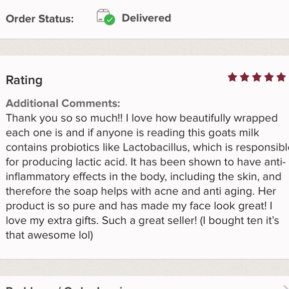 Set of 2/Organic goats milk/hemp seed oil soap handmade. 5🌟 - Picture 7 of 8